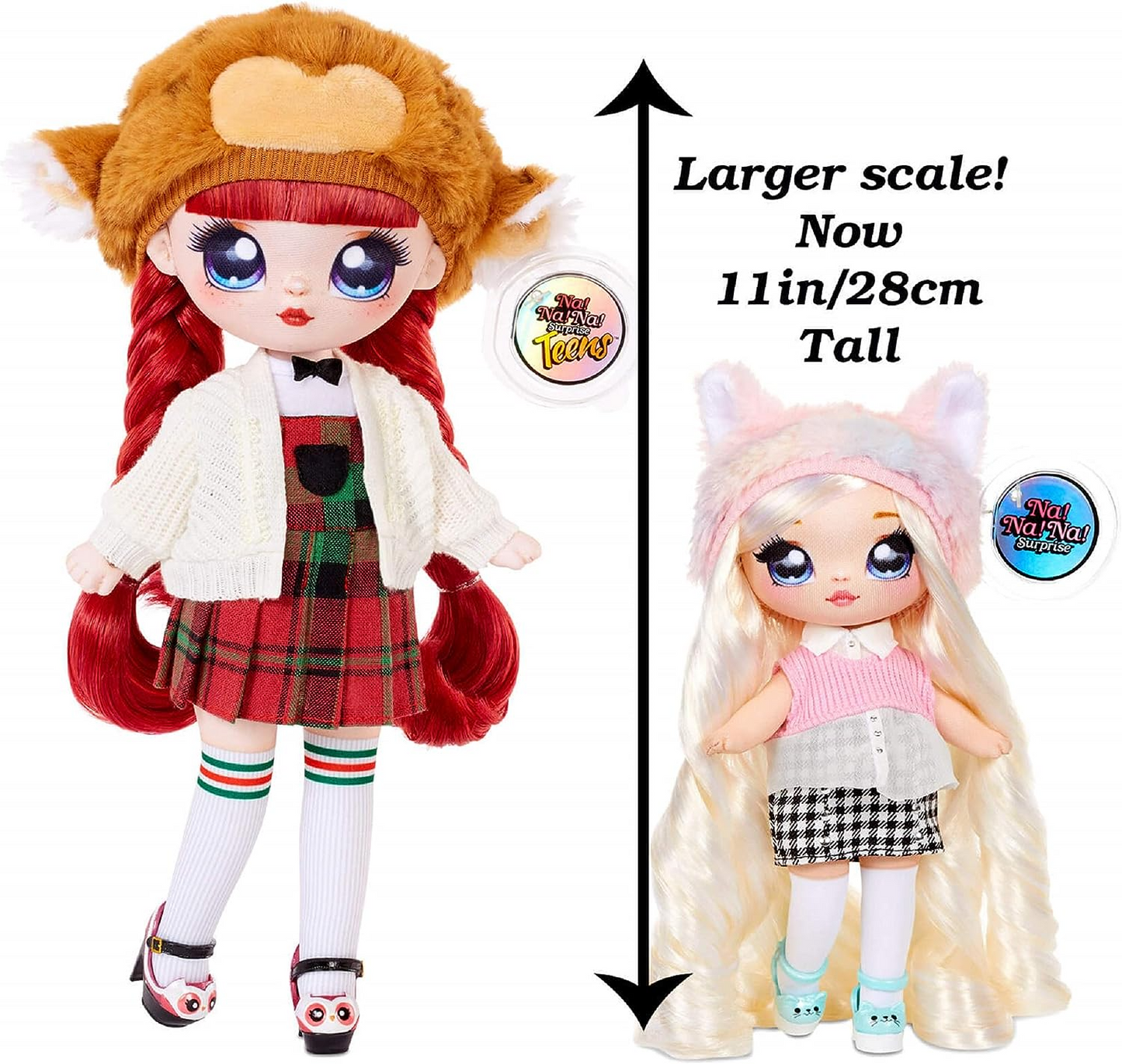 Na! Na! Na! Surprise  Boneca da moda para adolescentes, SAMANTHA SMARTIE, boneca grande e macia colecionável com roupas luxuosas e acessórios de luxo. Teens Series 1. Presentes perfeitos para meninos e meninas de 5 anos ou mais