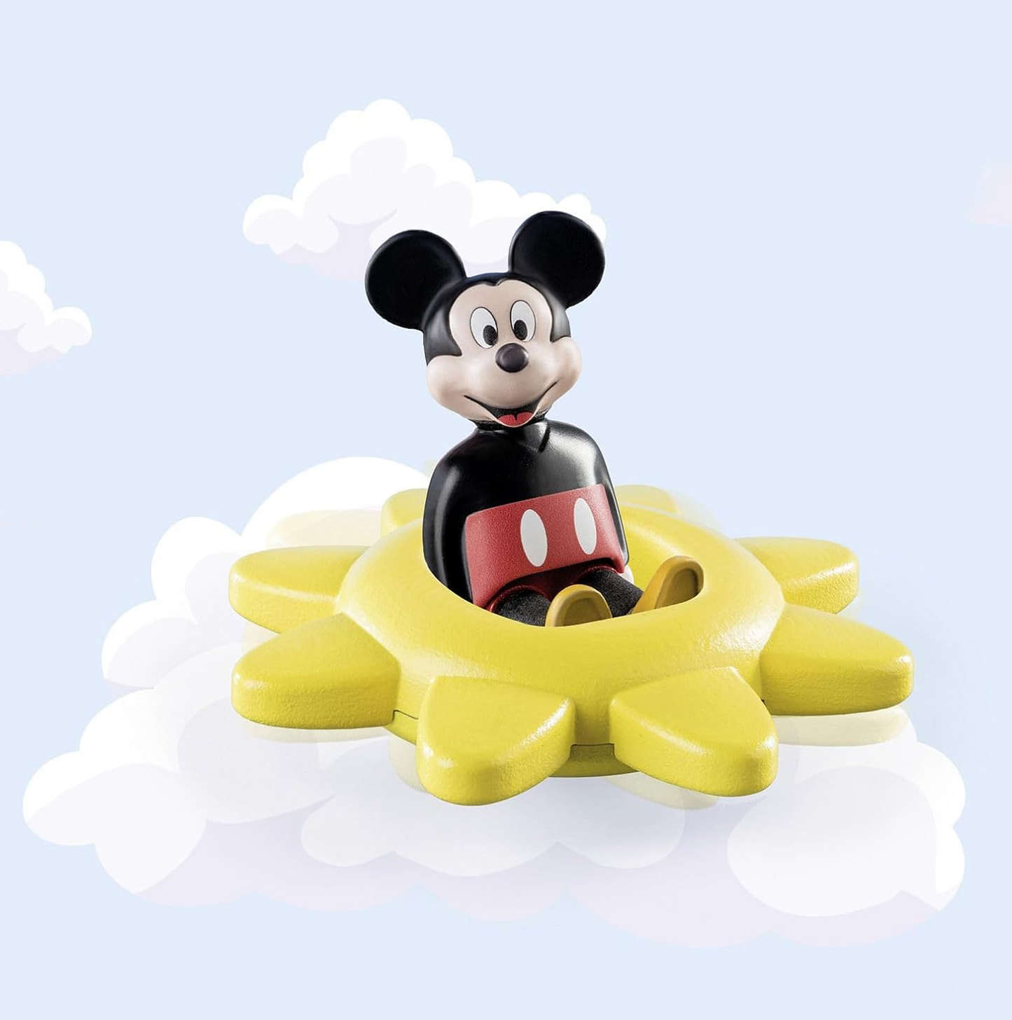 Playmobil 71321 1.2.3 y Disney: Sol giratorio de Mickey con función de sonajero, juguetes educativos para niños pequeños, juguetes de regalo y diversión, juegos de rol imaginativos, juegos adecuados para niños a partir de 12 meses