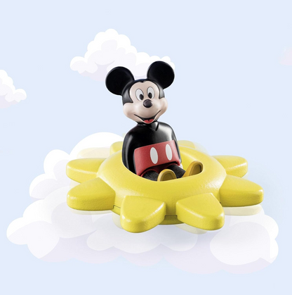 Playmobil 71321 1.2.3 y Disney: Sol giratorio de Mickey con función de sonajero, juguetes educativos para niños pequeños, juguetes de regalo y diversión, juegos de rol imaginativos, juegos adecuados para niños a partir de 12 meses