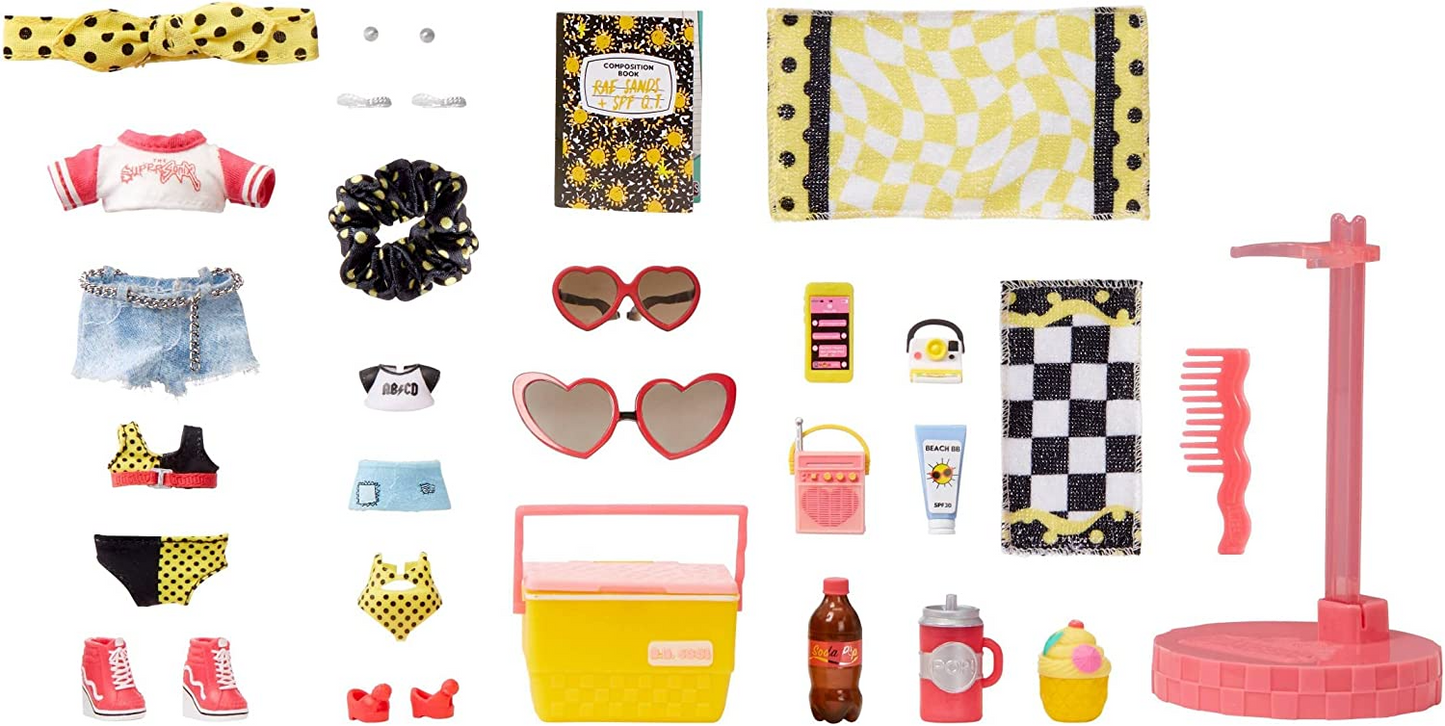 L.O.L. Surprise!  Festa do pijama com babás pré-adolescentes - RAE SANDS & SPF Q.T. - Unbox 20 surpresas - Inclui bonecas com recurso de mudança de cor - Adequado para crianças de 4 anos ou mais, multicoloridas, 10,8x6,32x16,51 cm