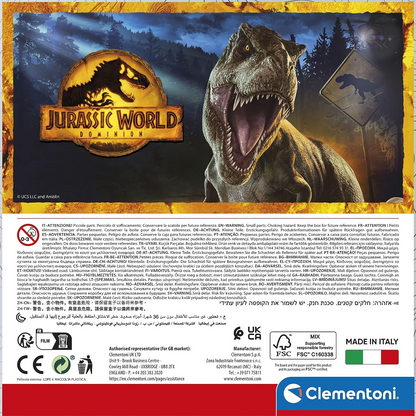 Clementoni 80689 One Film Red 500 peças, quebra-cabeça para adultos, fabricado na Itália