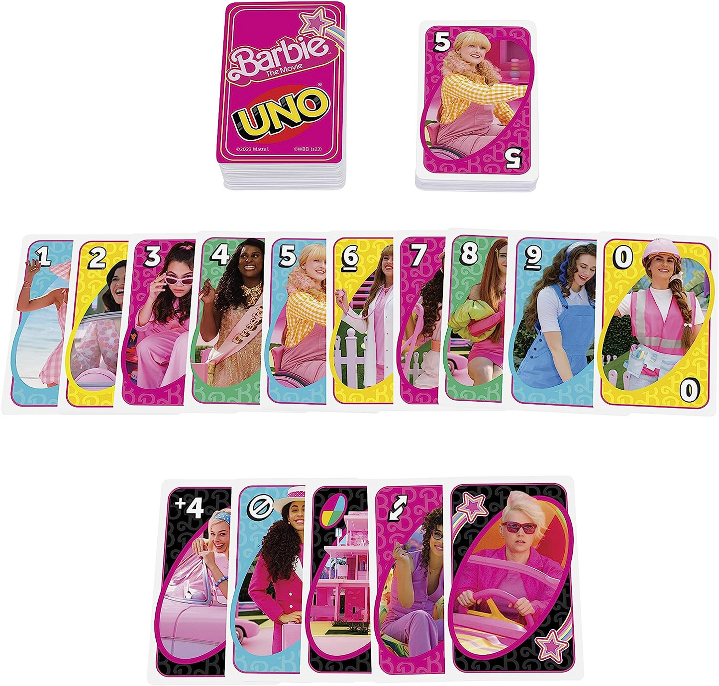 UNO Barbie The Movie Card Game, inspirado no filme para Family Night, Game Night, Travel, Camping and Party, HPY59