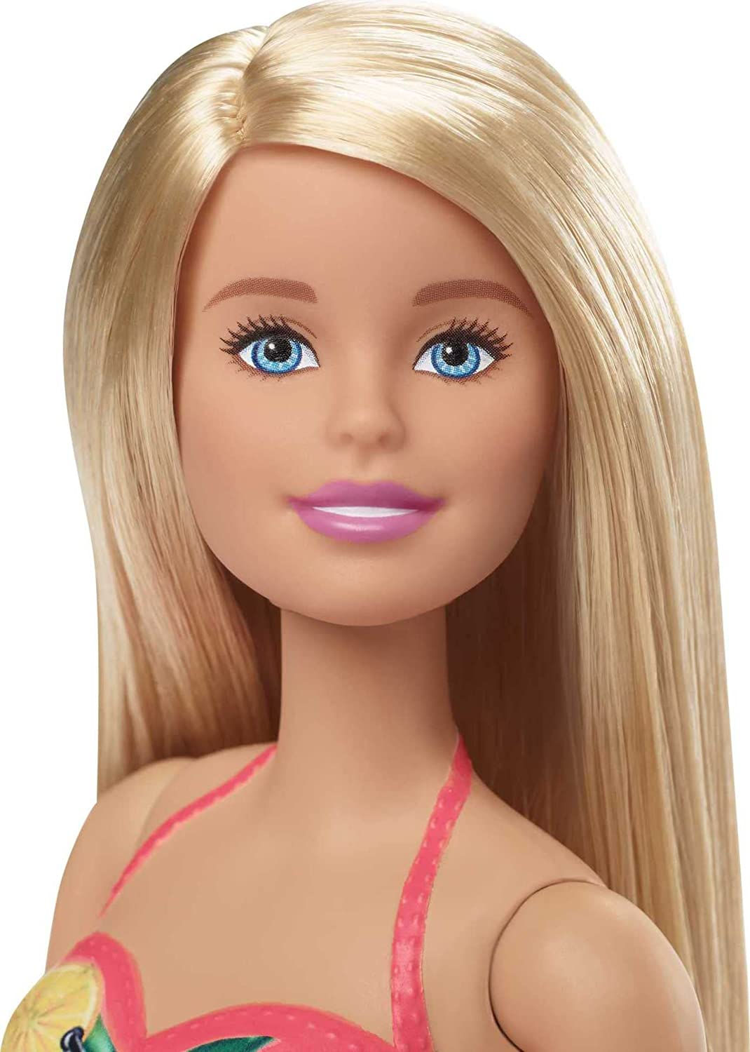 Barbie Boneca, loira de 11,5 polegadas, jogo de piscina com escorregador e acessórios, presente para crianças de 3 a 7 anos, GHL91
