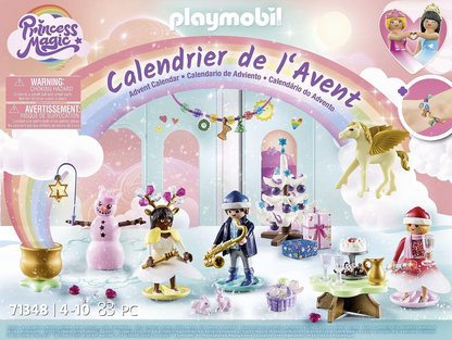Playmobil 71348 Calendário do Advento - Natal sob o Arco-Íris, Contagem regressiva para o Natal, Inclui 24 portas para abrir todos os dias de dezembro, Brinquedo de Natal para crianças a partir de 4 anos