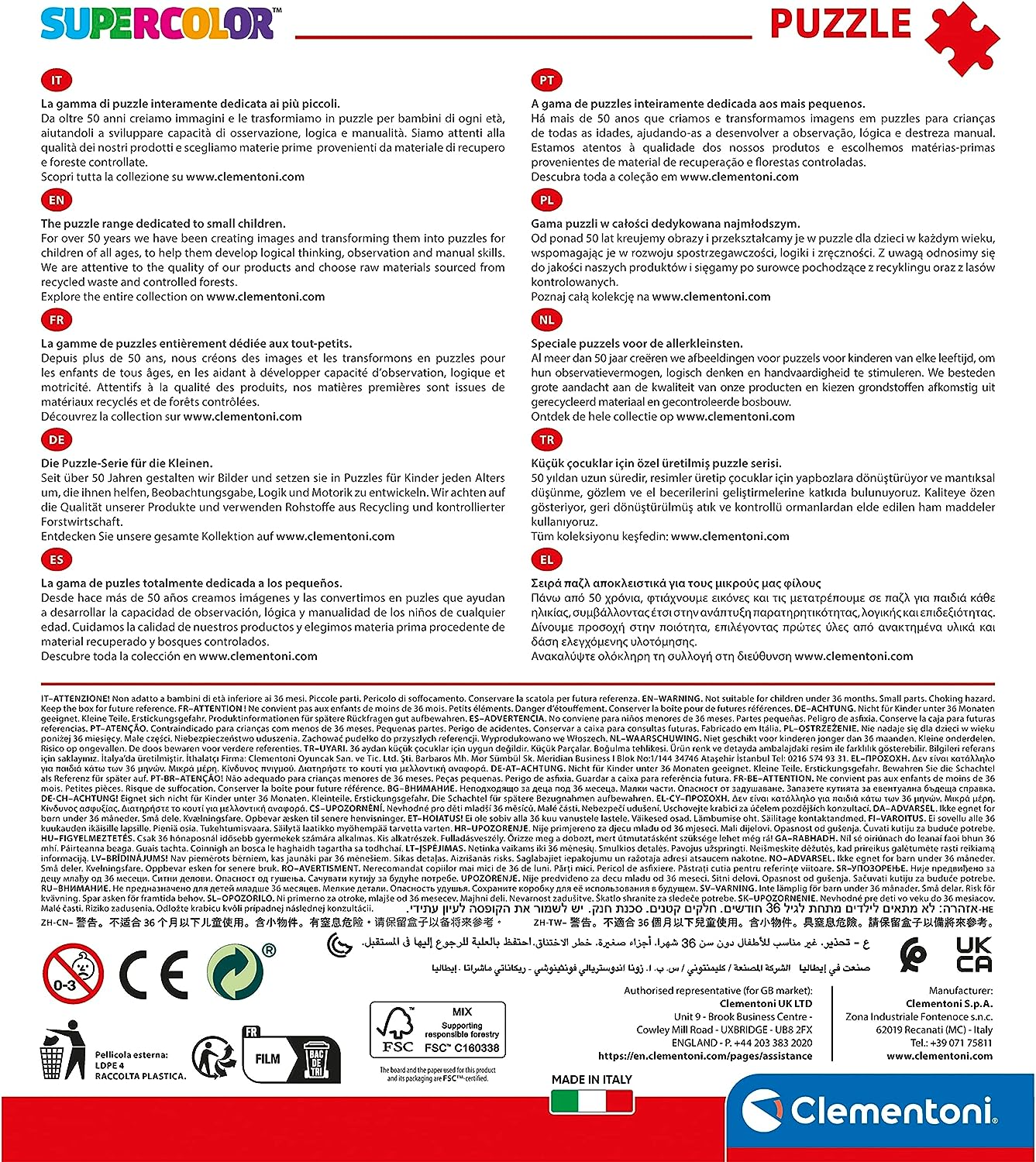 Clementoni 24800 Puzzle Patrulla Canina