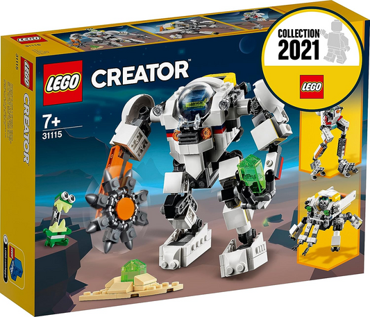 LEGO 31115 Creator 3 em 1 Brinquedo Mecânico de Mineração Espacial