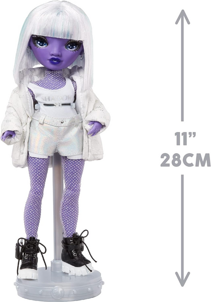 Rainbow High Shadow High - DIA MANTE - Boneca fashion roxa com roupa da moda e mais de 10 acessórios coloridos para brincar - Ótimo para crianças e colecionadores de 4 anos ou mais