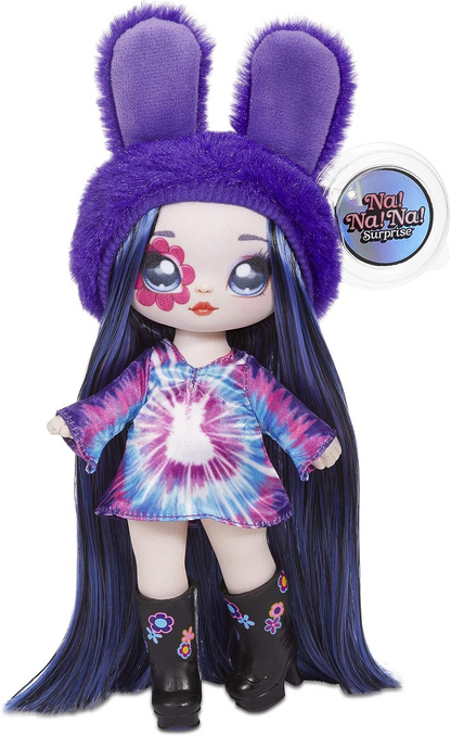 Na! Na! Na! Surprise Boneca fashion 2 em 1 e bolsa de pelúcia - colecionável - Série 4 - Melanie Mod