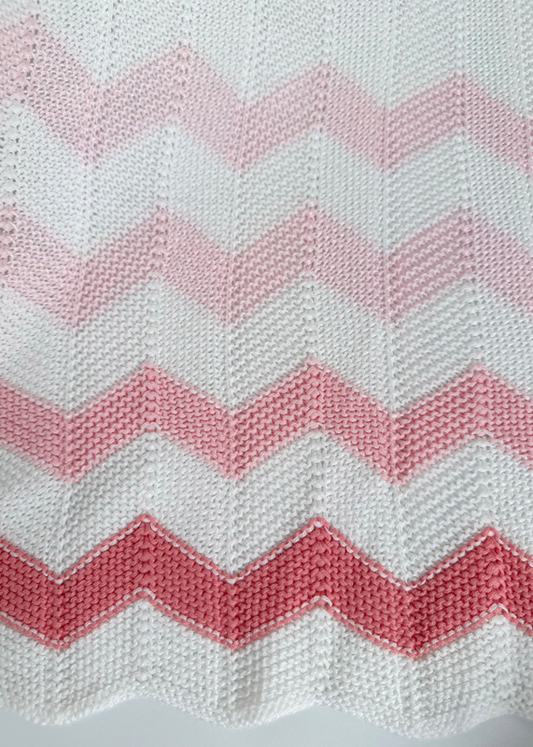 Silvercloud Ombre Chevron Xale  Rosa