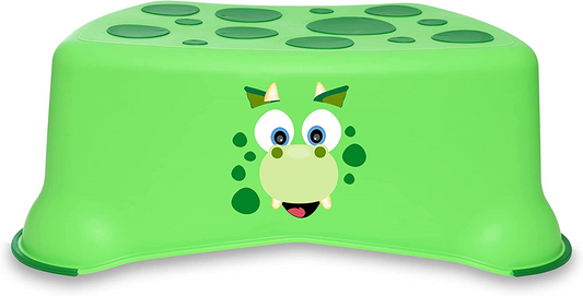 My Carry Potty My Little Step Taburete - Taburete de dinosaurio para niños, escalón de entrenamiento antideslizante para que los niños alcancen el inodoro y el lavabo