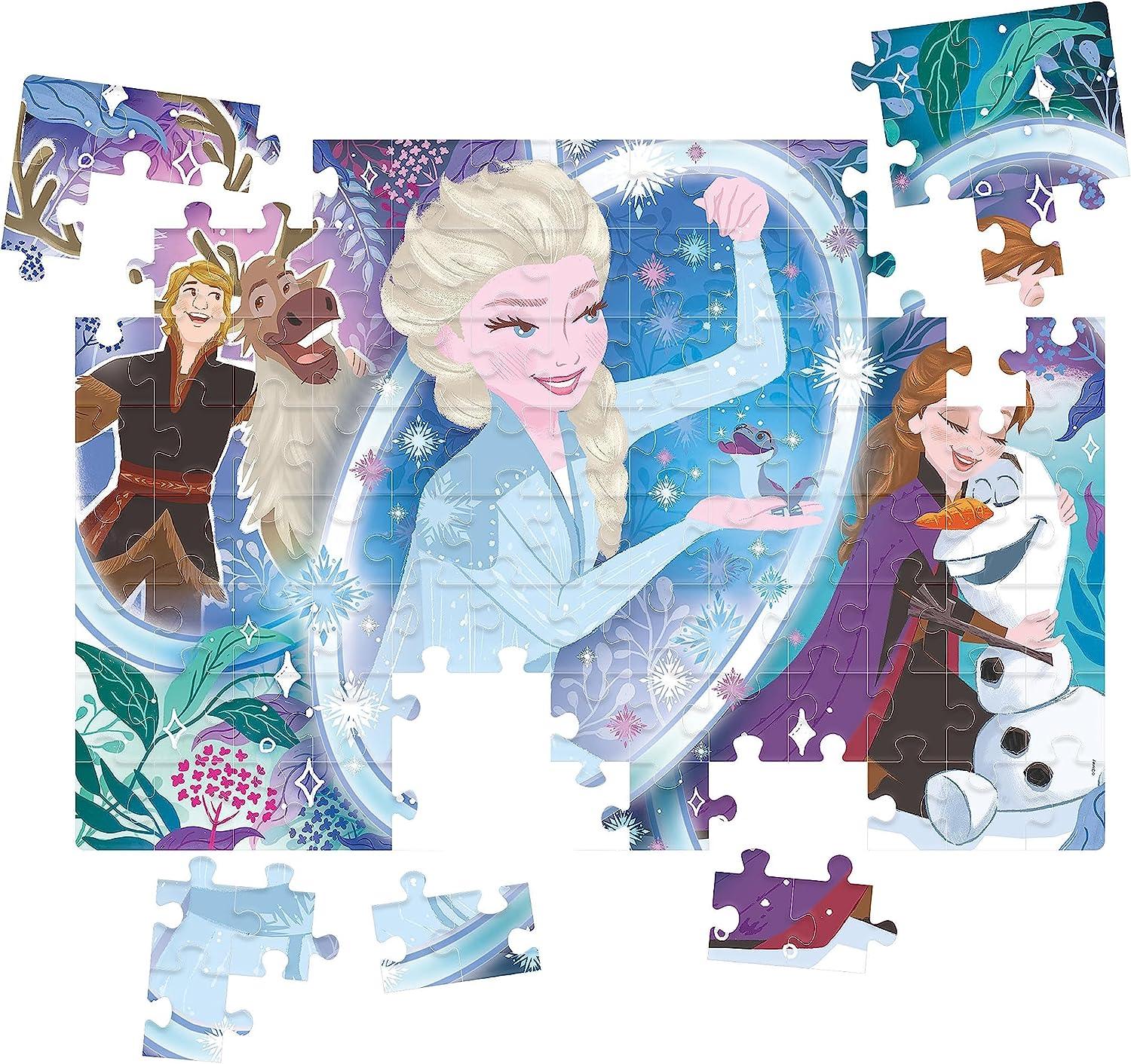 Jogo de Quebra Cabeça infantil jogos online Frozen Ana e Elsa portugues  colors for kids friendly 