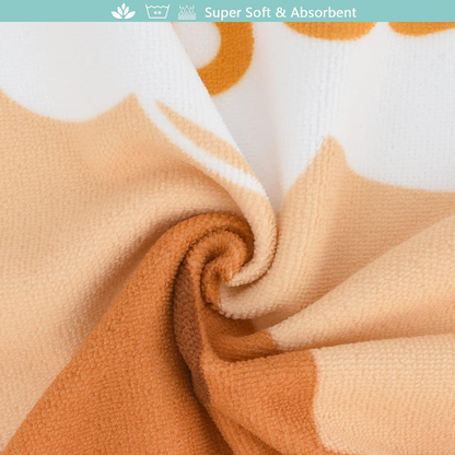 Bebamour Toallas con capucha para bebé, 100% orgánicas, toalla con capucha para niños y niñas, toalla absorbente con capucha para niños, 25 x 23 pulgadas, 0-6 años, oso