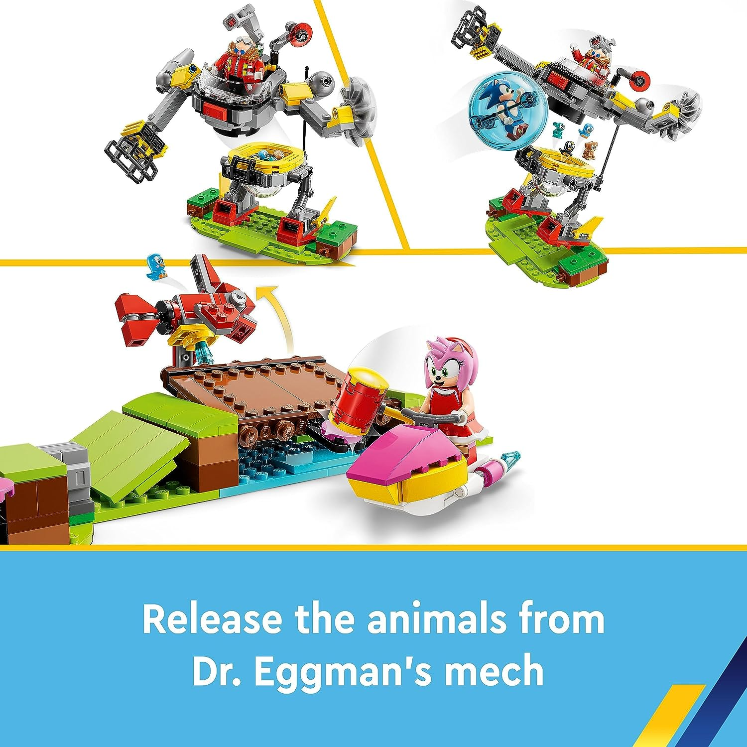 Lego-sonic o jogo ouriço, zona colina verde, desafio loop, construção de  brinquedo com 9 personagens, presente do divertimento, 76994 - AliExpress