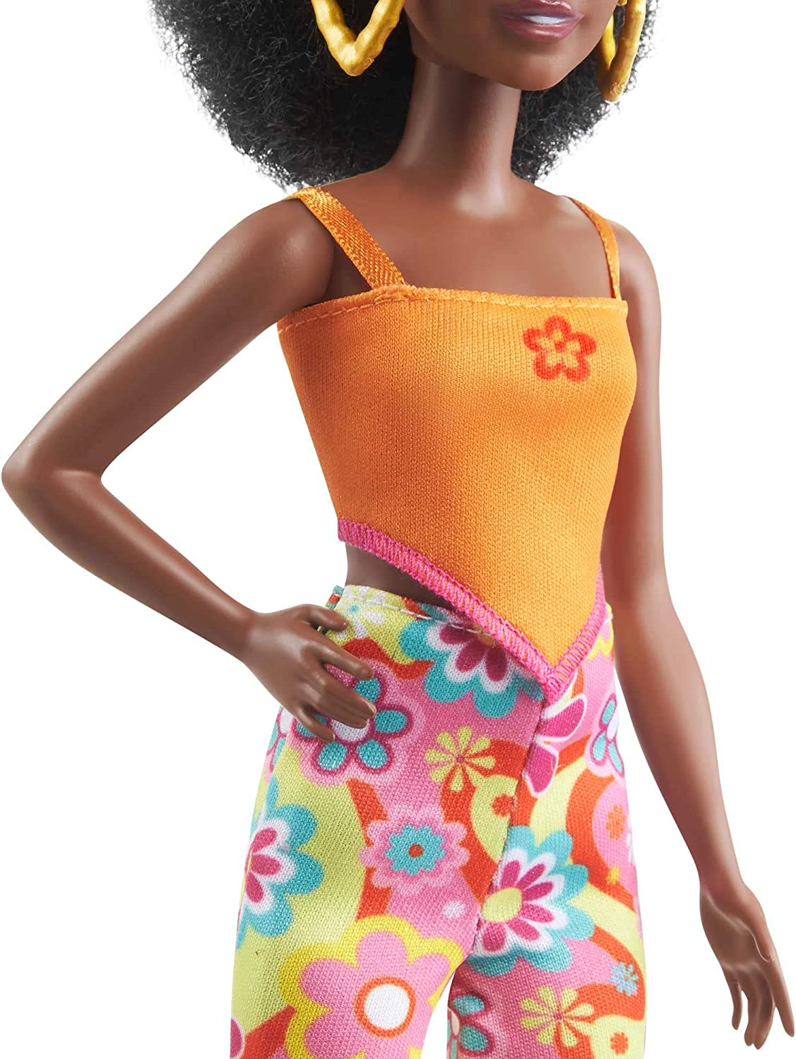 Barbie  Boneca, brinquedos infantis, cabelo preto encaracolado e tipo de corpo pequeno, Barbie Fashionistas, roupas e acessórios no estilo Y2K