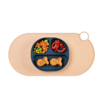 Placa de sucção de silicone Vital Baby NOURISH Moody Blue