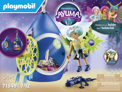 Playmobil  71349 Adventures of Ayuma - Moon Fairy House, floresta mística, fadas da lua e da alma, dramatização divertida e imaginativa, conjuntos de jogos adequados para crianças a partir de 7 anos