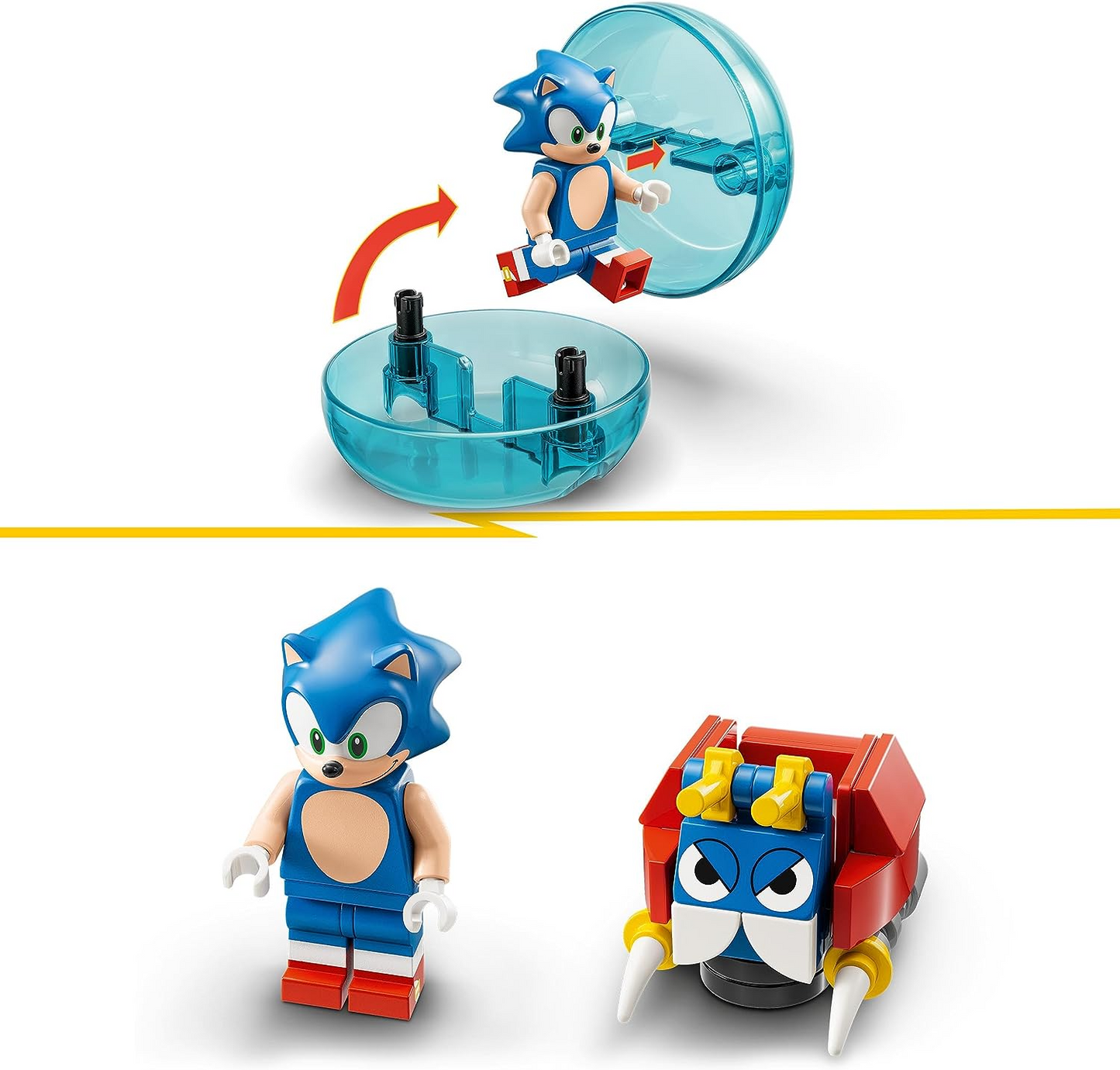 LEGO 76990 Sonic the Hedgehog Sonic's Speed Sphere Challenge Set Idade +6 anos