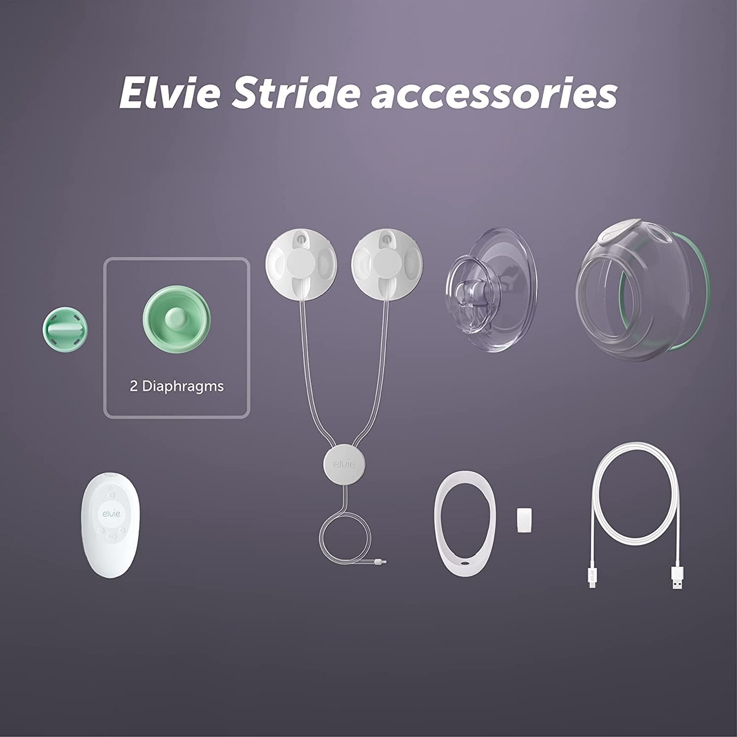 ‎Elvie  Acessórios Stride e peças de reposição - Acessórios apenas para Stride, não para Elvie Pump
