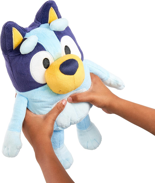 Peluche Bluey Bingo grande de 30 cm con sonidos parlantes: personaje oficial coleccionable, peluche gigante