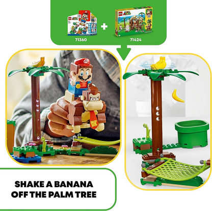 LEGO 71424 Super Mario Donkey Kong Set de Expansión Casa del Árbol, Casa del Árbol para Construir con 2 Figuras de Personajes, Set de Juego para Niños, Niños y Niñas a Partir de 8 Años, para Combinar con un Curso para Principiantes