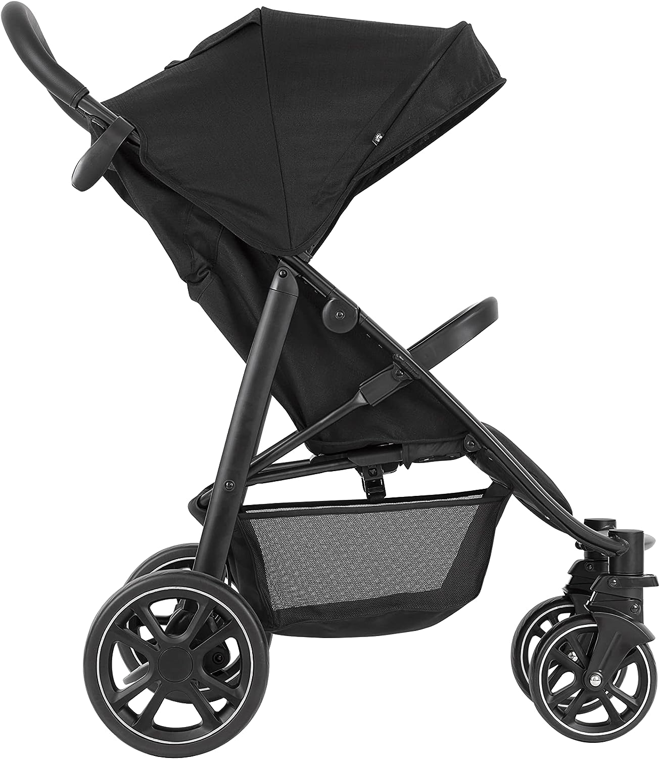 Graco Carrinho de bebê leve dobrável rápido EeZeFold, adequado desde o nascimento até aprox. 3 anos (15kg), compatível com Travel System (assento de carro vendido separadamente), Midnight Fashion