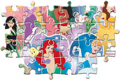 Clementoni 24232 Princesas Disney Maxi Puzzle 24pcs Princess Supercolor Princess-24 Peças-Quebra-Cabeças Crianças de 3 anos, Multicolor, Médio