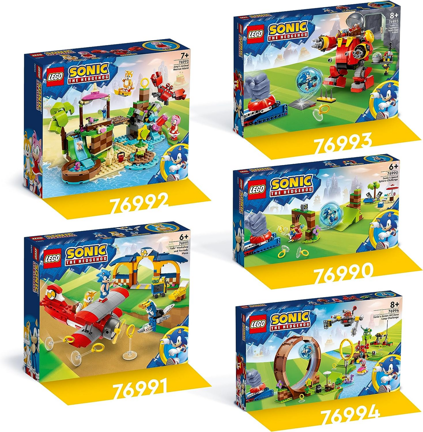 LEGO 76990 Sonic the Hedgehog Sonic's Speed Sphere Challenge Set Idade +6 anos