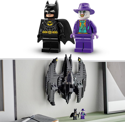 LEGO 76265 DC Batwing: conjunto Batman vs. The Joker, brinquedo icônico de avião do filme de 1989 com 2 minifiguras, conjunto clássico de super-heróis, ideia de presente de aniversário para crianças, meninos, meninas