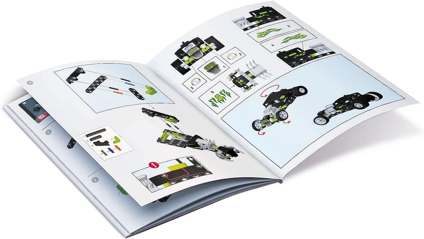 Clementoni 61382 Science Museum Mechanics-Buggy & Quad-Building Set, Kit Científico para Crianças de 8 Anos, Brinquedos STEM, Versão em Inglês Feito na Itália, Multicolorido