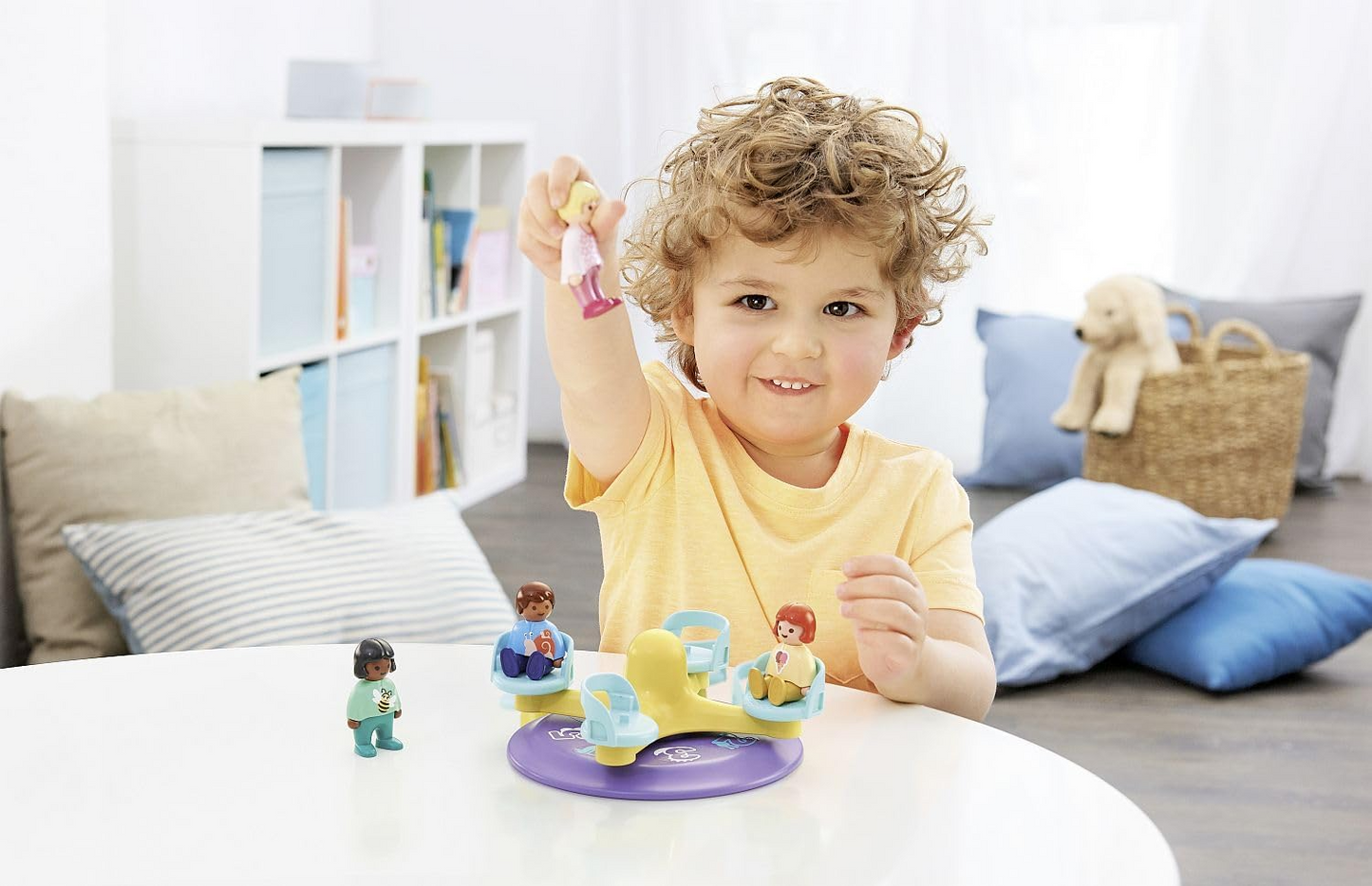 Playmobil 71324 1.2.3: Número Merry-Go-Round, brinquedo educativo e de primeira contagem para crianças pequenas, conjuntos de jogos adequados para crianças com mais de 12 meses