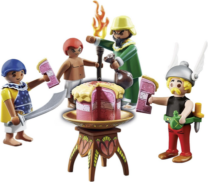 Playmobil 71269 Astérix: La tarta envenenada de Artifis, el camerino de Cleopatra y Artifis y su ayudante Krukhut, figuras coleccionables, juegos de rol divertidos e imaginativos, sets de juego aptos para niños a partir de 5 años