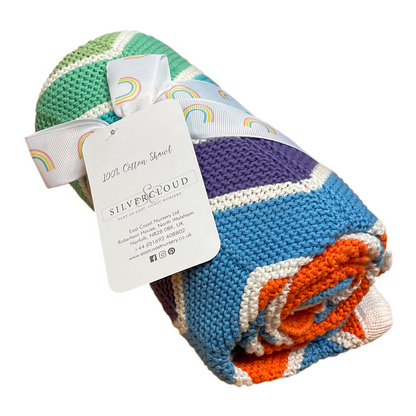 Silvercloud Bloco Chevron Xale Arco-Íris Brilhante