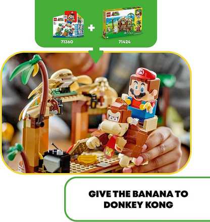 LEGO 71424 Super Mario Donkey Kong Set de Expansión Casa del Árbol, Casa del Árbol para Construir con 2 Figuras de Personajes, Set de Juego para Niños, Niños y Niñas a Partir de 8 Años, para Combinar con un Curso para Principiantes