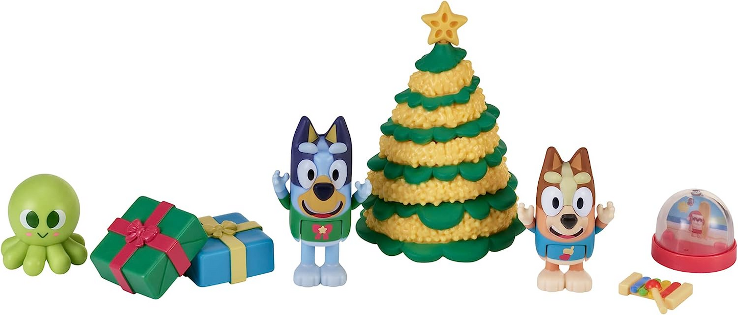 Bluey Pacote surpresa de Natal em família. Abra a embalagem para encontrar uma surpresa todos os dias durante 24 dias!