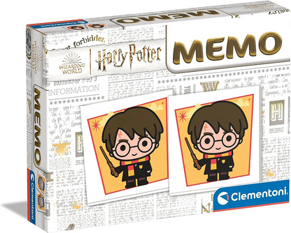 Clementoni 18126 - Memo Pocket Harry Potter - Juguetes Educativos, Memos, Juegos de Cartas para Niños de 4 Años, Concentración y Razonamiento Lógico, 2 Jugadores, Made in Italy