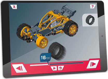 Clementoni 61382 Science Museum Mechanics-Buggy & Quad-Building Set, Kit Científico para Crianças de 8 Anos, Brinquedos STEM, Versão em Inglês Feito na Itália, Multicolorido