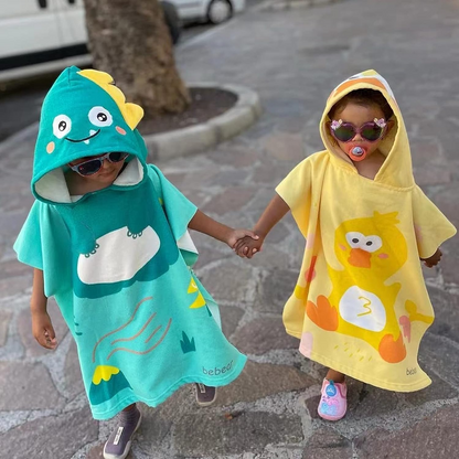 Bebamour Toallas con capucha para bebé, 100% orgánicas, toalla con capucha para niños y niñas, toalla absorbente con capucha para niños, 25 x 23 pulgadas, 0-6 años, oso