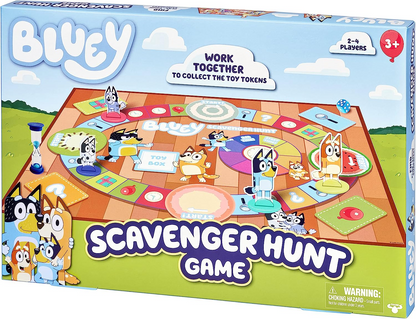 Juego de mesa Bluey Treasure Hunt: juego de mesa familiar oficial para 2-4 jugadores