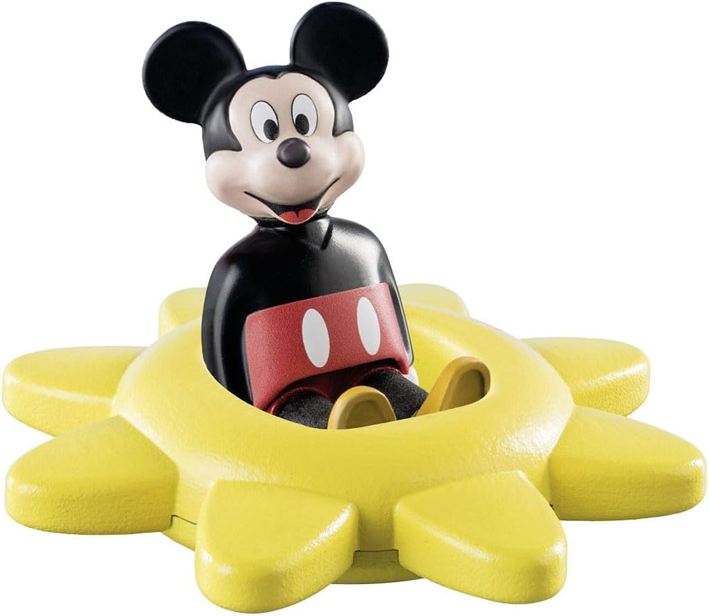 Playmobil 71321 1.2.3 y Disney: Sol giratorio de Mickey con función de sonajero, juguetes educativos para niños pequeños, juguetes de regalo y diversión, juegos de rol imaginativos, juegos adecuados para niños a partir de 12 meses
