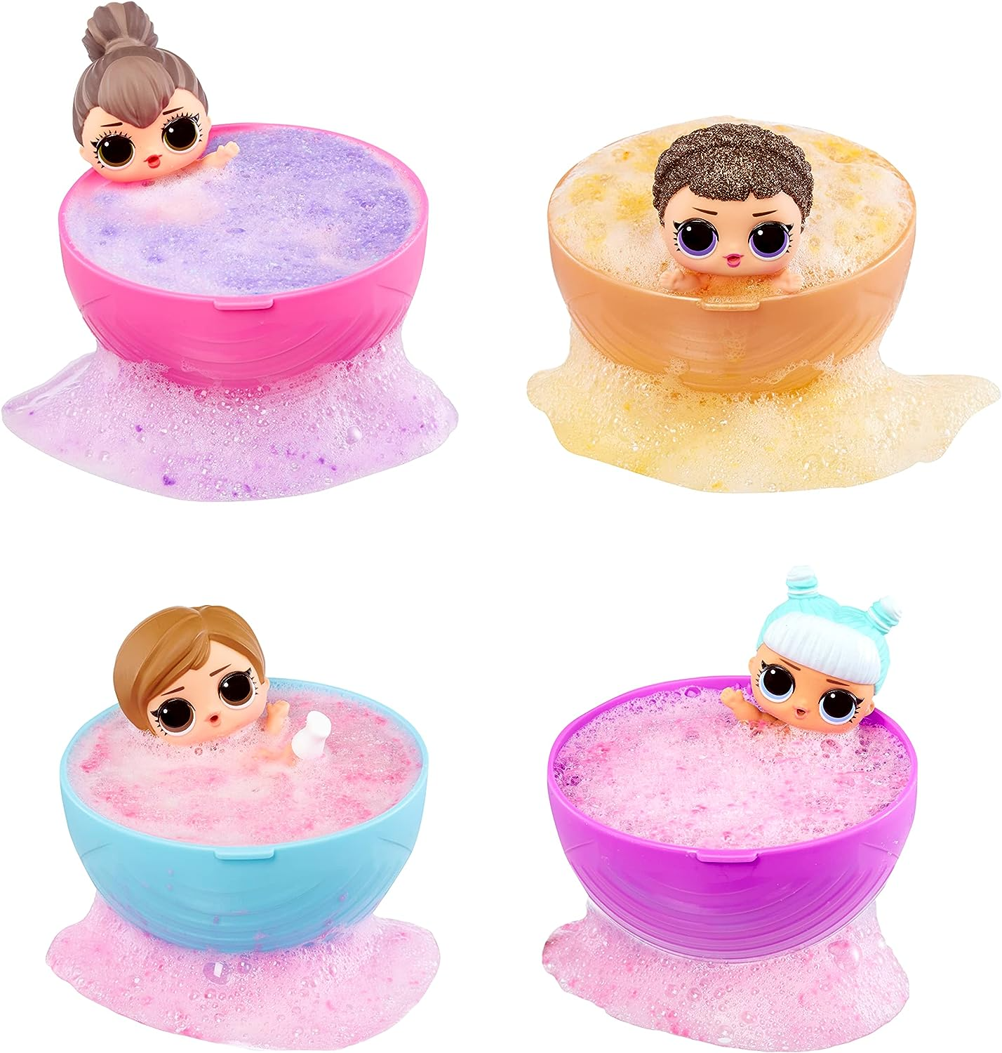 LOL Surprise Bonecas Bubble Surprise - Boneca Colecionável, Surpresas, Acessórios, Unboxing Bubble Surprise, Reação de Espuma Glitter em Água Quente - Ótimo presente para meninas de 4 anos ou mais