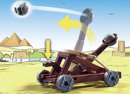 Playmobil  71268 Asterix: Edifis e a Batalha do Palácio, catapulta de trabalho dos romanos, coleção de bonecos, dramatização divertida e imaginativa, conjuntos de jogos adequados para crianças a partir de 5 anos
