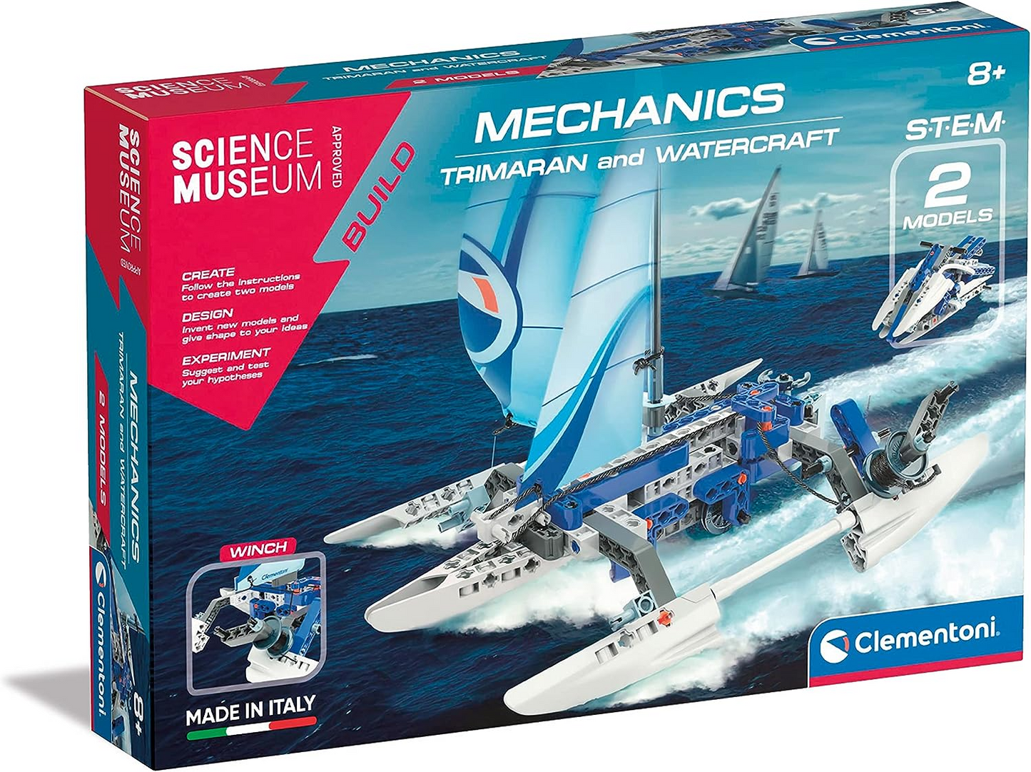 Clementoni 61382 Science Museum Mechanics-Buggy & Quad-Building Set, Kit Científico para Crianças de 8 Anos, Brinquedos STEM, Versão em Inglês Feito na Itália, Multicolorido