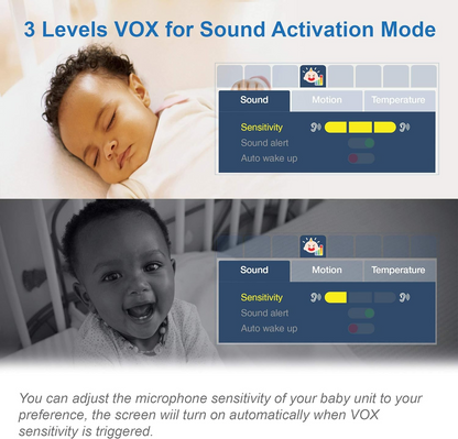 VTech Monitor de vídeo para bebês VM919HD, tela HD de 7 "720p, panorâmica e inclinação de 360 °, visão grande angular de 110 °, visão noturna HD, até 1.000 pés, branco, bateria para streaming de vídeo de até 7 horas