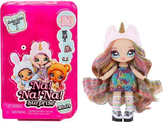 Na! Na! Na! Surprise Minis Series 1 Fashion Doll - VARIEDADE ALEATÓRIA - Embalagem misteriosa com surpresa de confete - Inclui boneca articulável, roupa e sapatos - Ótimo presente para crianças de 5 anos ou mais