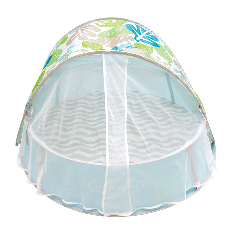 Infantino Piscina de bolinhas com dossel de proteção UV e rede mosquiteira