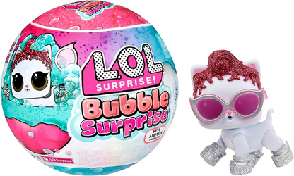LOL Surprise Bubble Surprise Pets - RANDOM ASSORTMENT - Collectable Doll, Pet, Surpresas, Accessories, Bubble Surprise Unboxing & Bubble Foam Reaction in Warm Water - Great for Kids Ages 4+