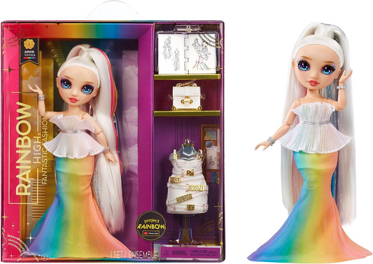 Rainbow High Boneca de moda fantástica - AMAYA RAINE - Boneca de moda arco-íris de 11" e conjunto de brinquedos com 2 roupas e acessórios de moda - Ótimo para crianças de 4 a 12 anos de idade