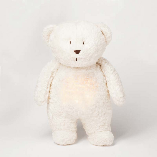 Moonie Risinho Baby Sleep Aid Organic Humming Bear Nightlight - Polar
