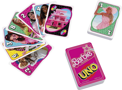 UNO Barbie The Movie Card Game, inspirado no filme para Family Night, Game Night, Travel, Camping and Party, HPY59