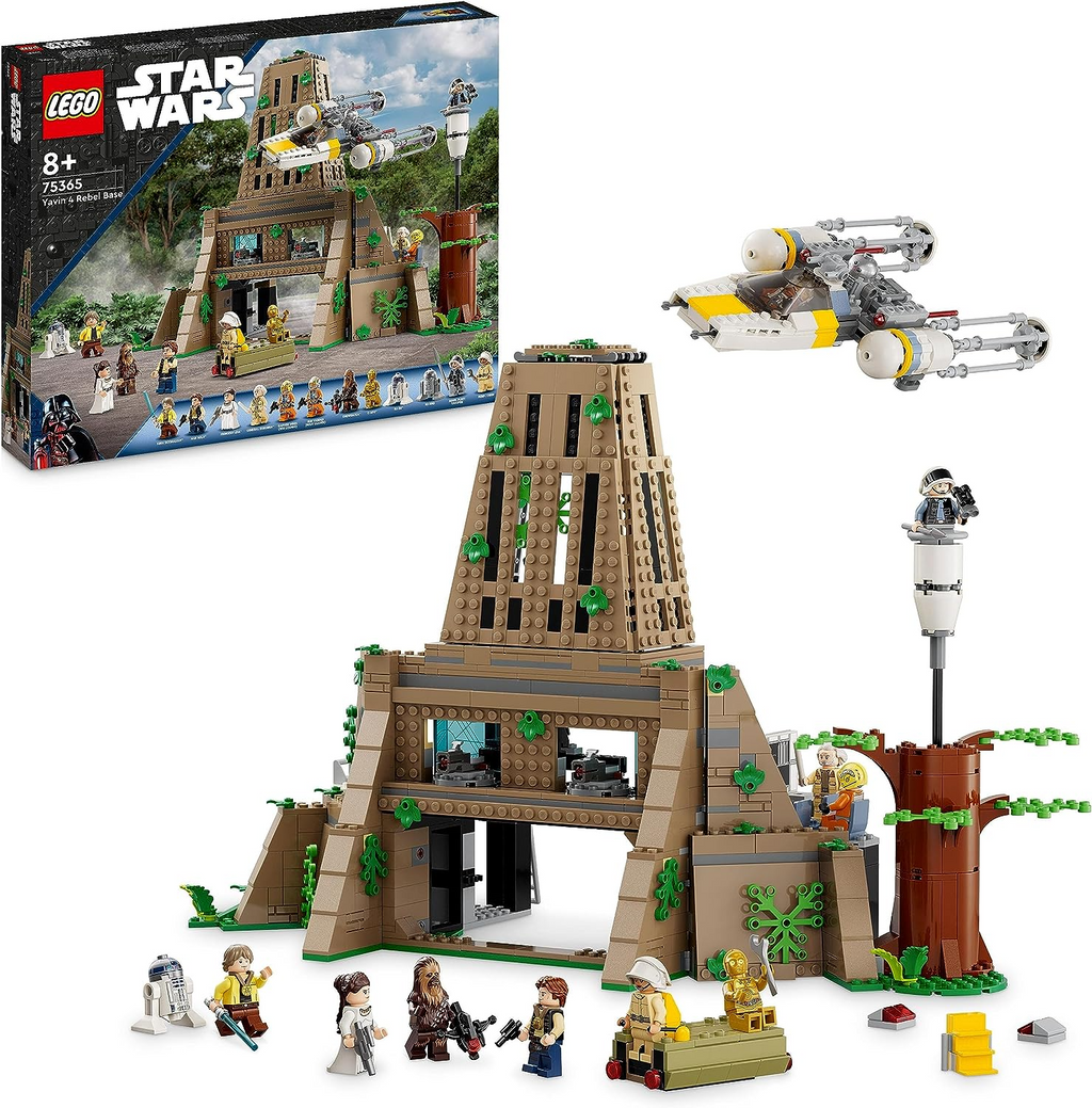 LEGO 75365 Star Wars: A New Hope Yavin 4 Rebel Base Set com 10 Minifig LEGO 75365 Star Wars: A New Hope Yavin 4 Rebel Base Set com 10 Minifig